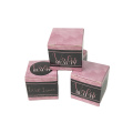 Rose color  small glossy lamination custom 3g lip scrub packaging  paper box